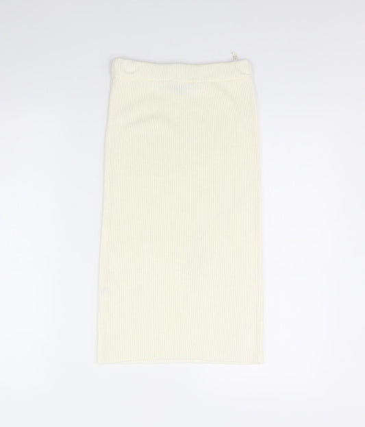 Missguided Womens Ivory Bandage Skirt Size 8
