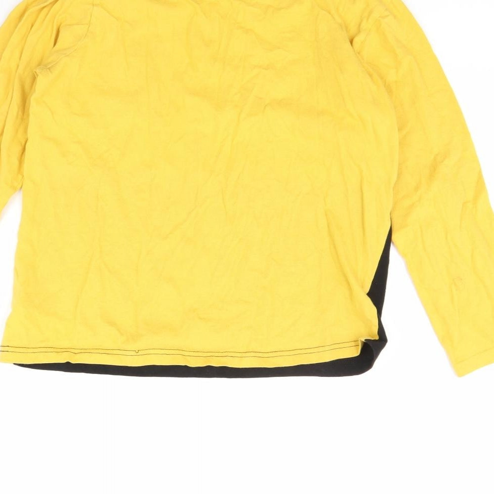 Brand and care label for Fortnite boys’ yellow basic t-shirt, size M, - fortnite