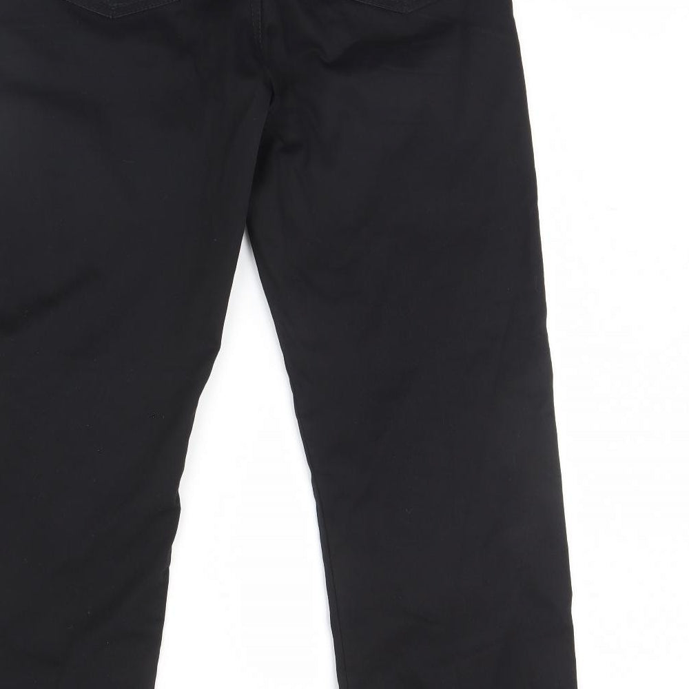 Womens UK Size 34 in Preworn Regular Fit Black Trousers