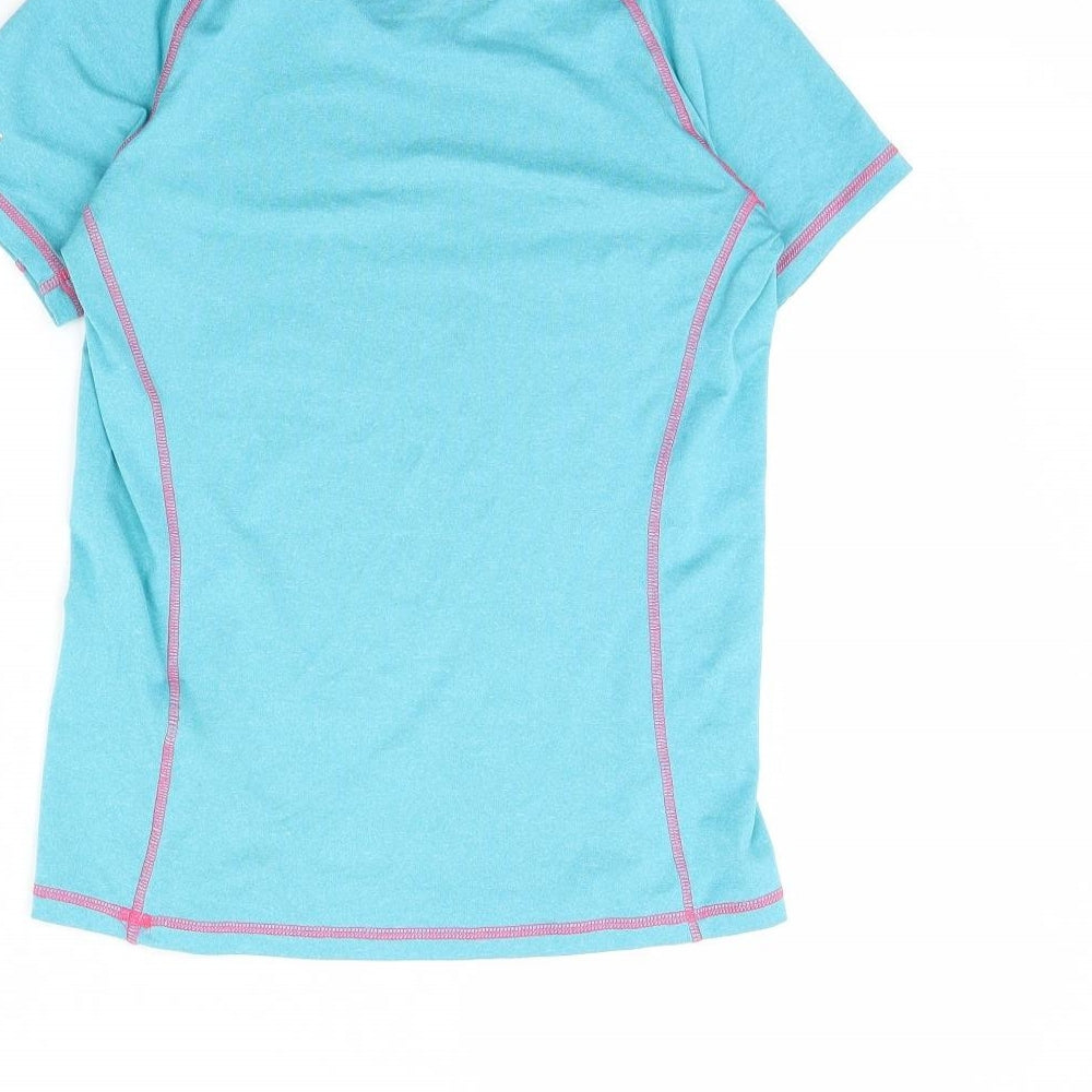 Technical Womens Blue Basic T-Shirt Size 8