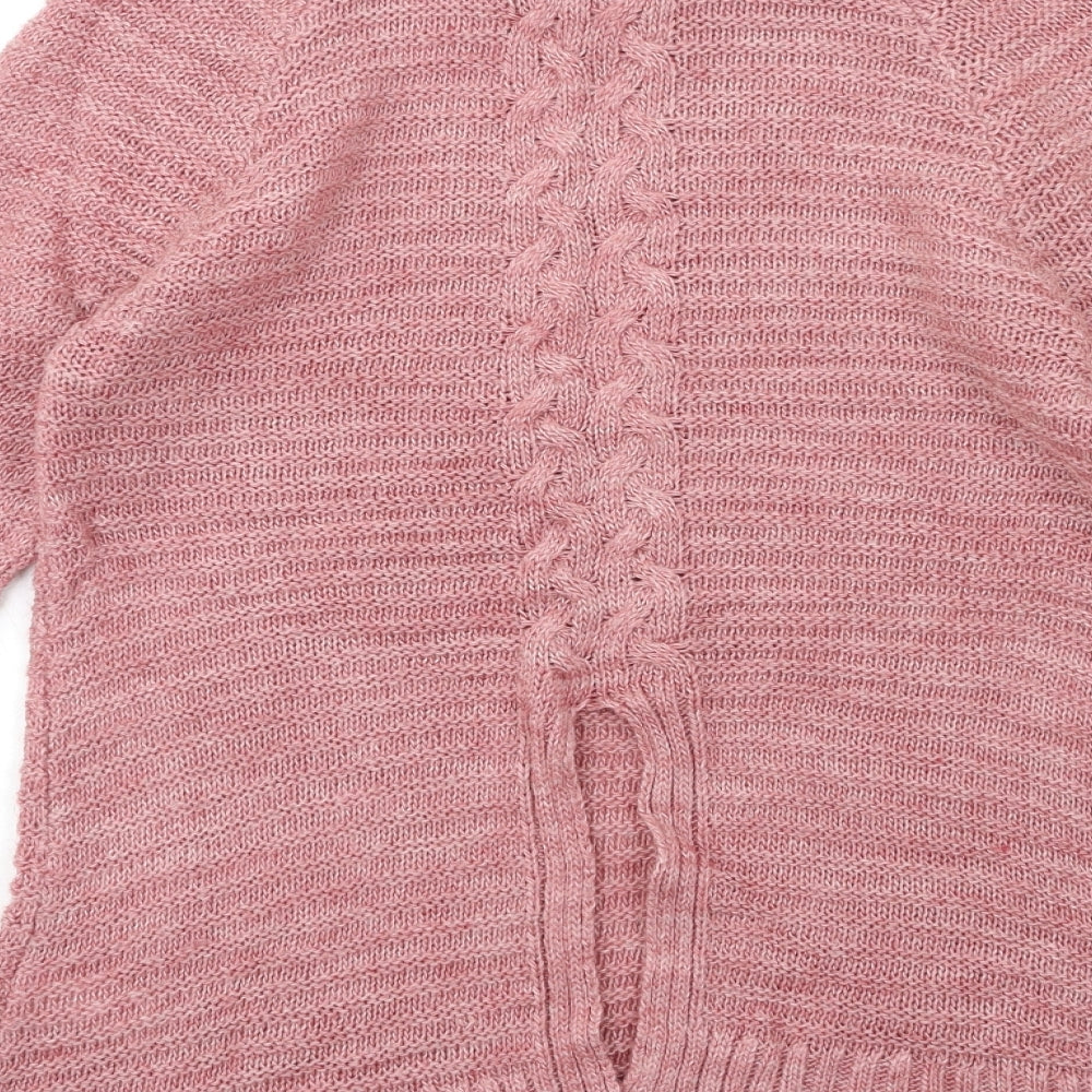 Womens UK Size M Peacocks Pink Pullover Jumper