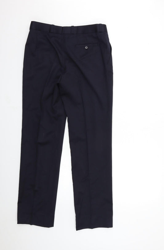 Preworn Mens Blue Dress Pants Trousers Size 34 in L30 in