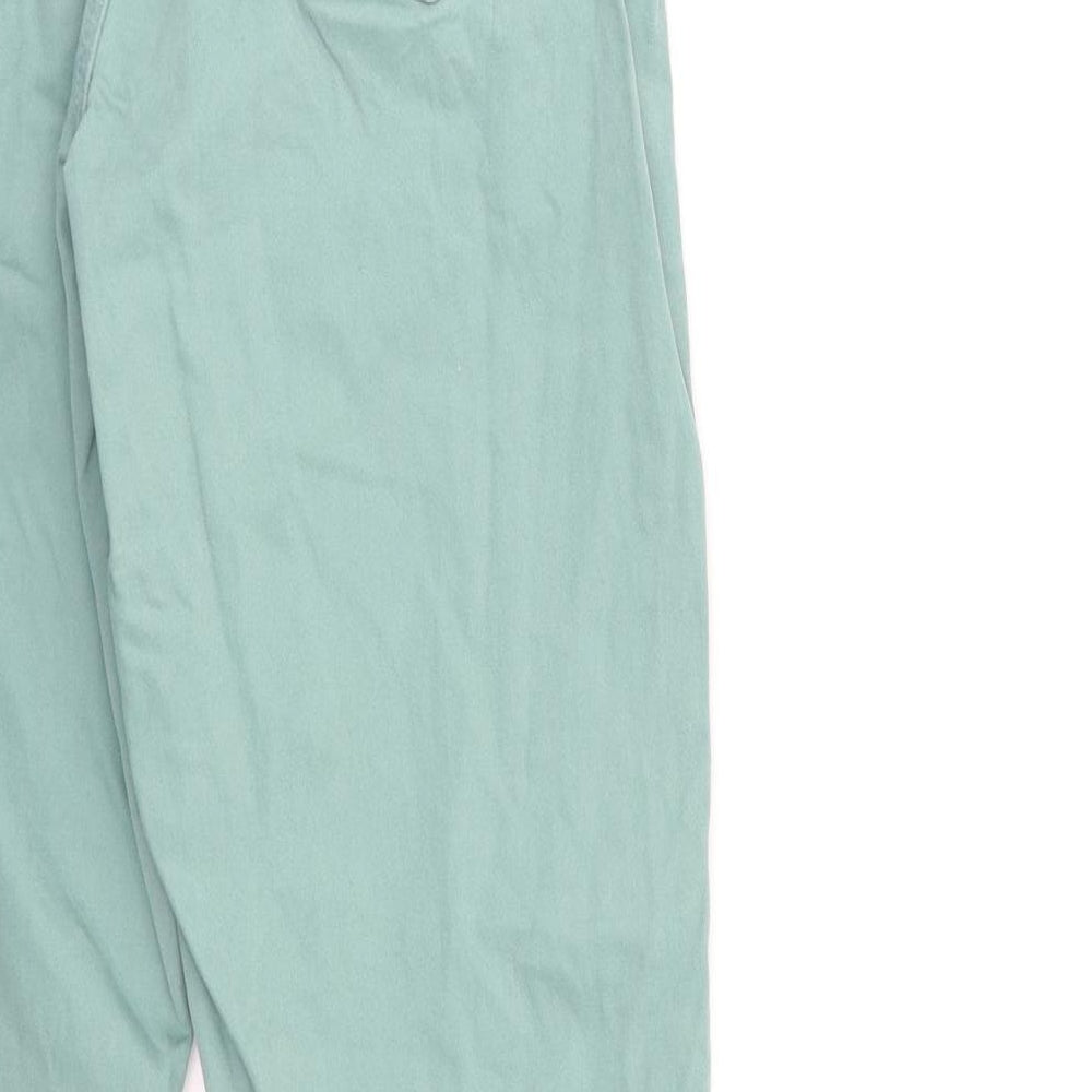 TU Womens Green Denim Straight Jeans Size 12 L30 in