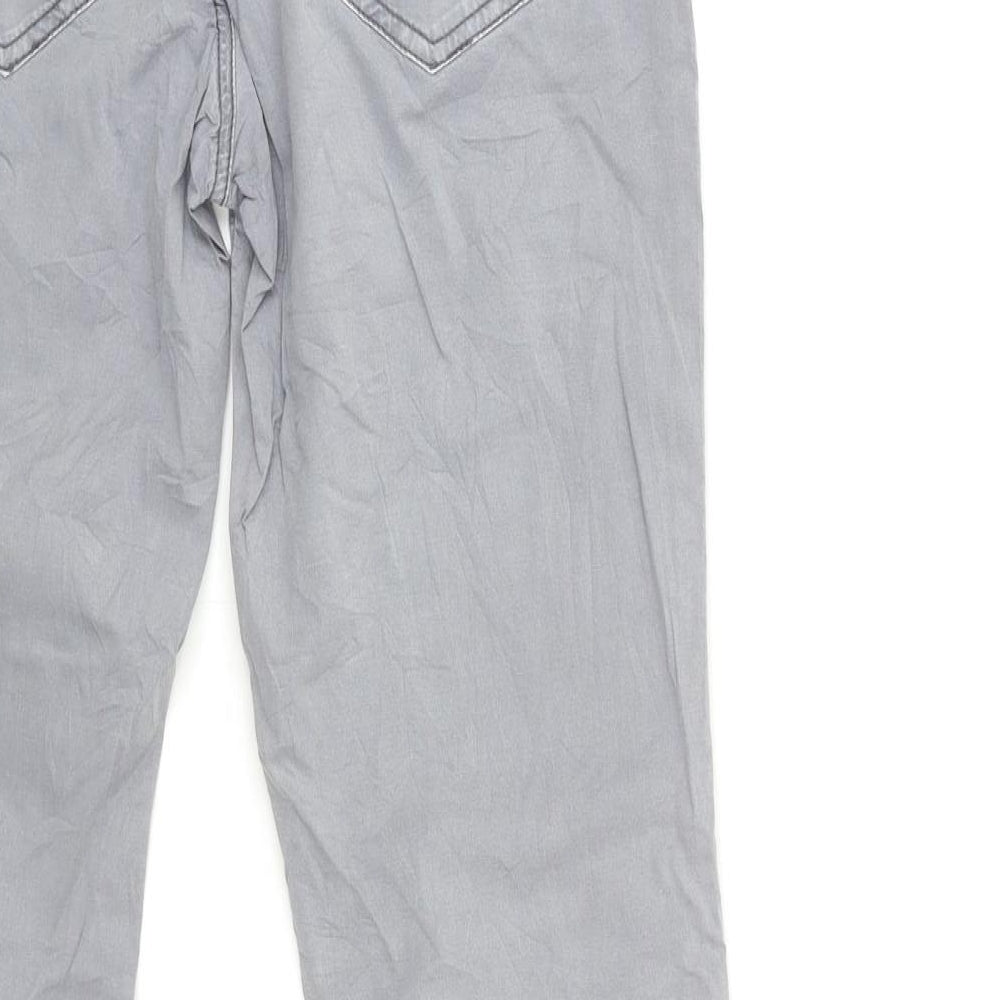 Brand and care label for Street One women’s grey snow pants trousers, size UK 34, in, 32-inch leg