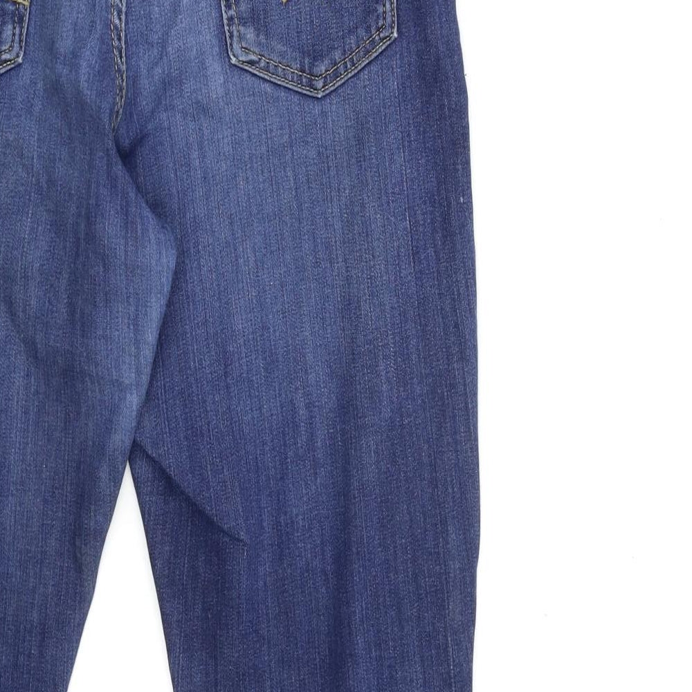 Womens UK Size 10 Marks and Spencer Regular Fit Straight Blue Jeans