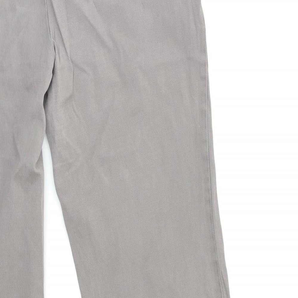 Brand and care label for Next women’s grey skinny jeans, size UK 12, 28-inch leg