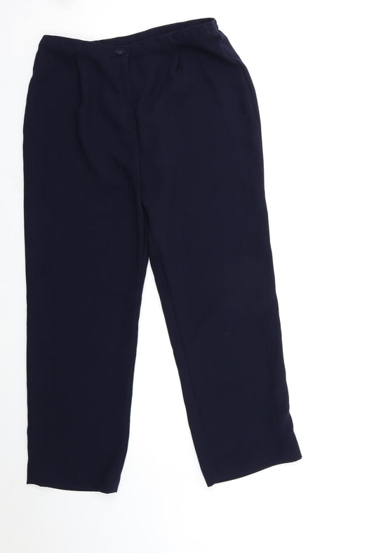 Womens UK Size 14 Autonomy Regular Fit Blue Trousers