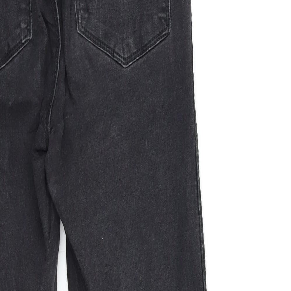 Womens UK Size 23 in Preworn Regular Fit Skinny Black Jeans
