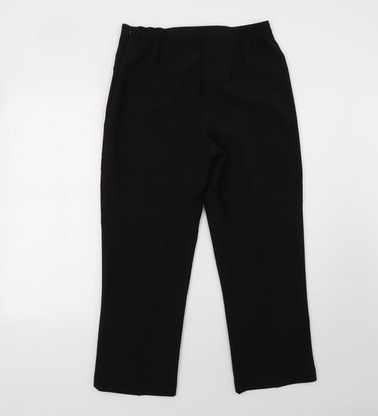 BM Womens Black Trousers Size 12 L28 in
