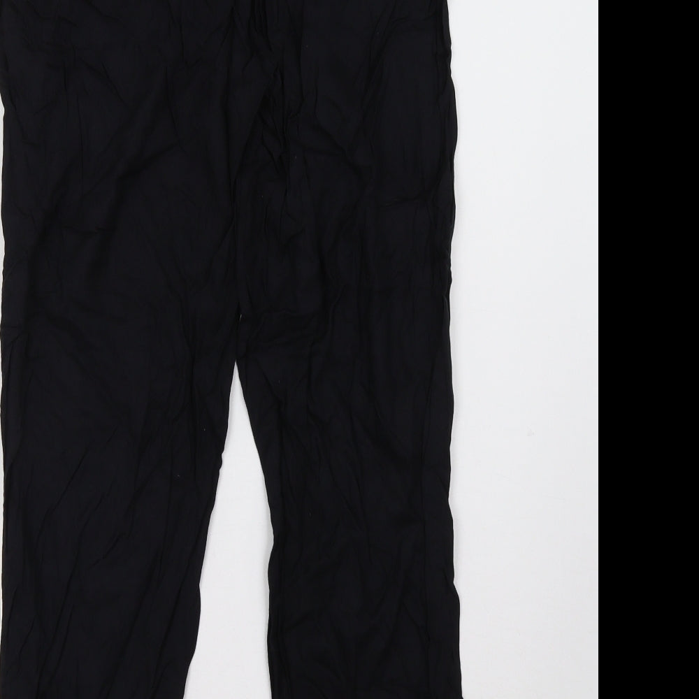House of Fraser Womens Black Trousers Size M L30 in