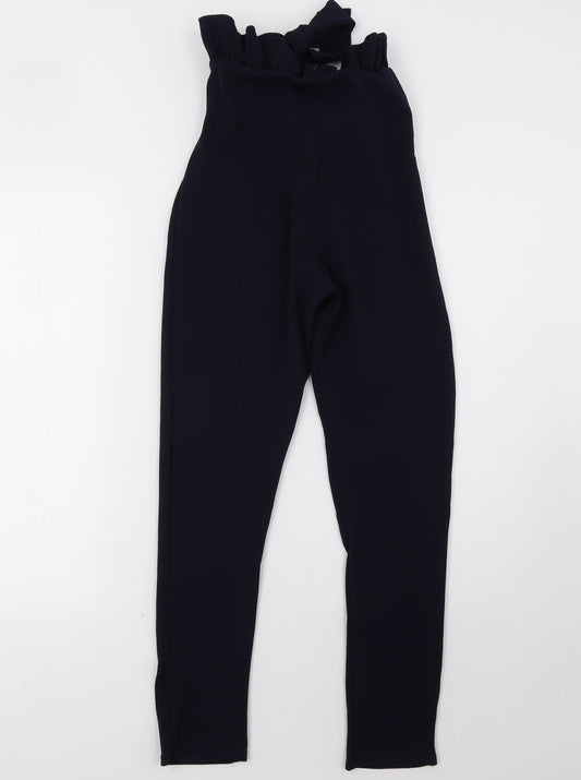 Womens UK Size 8 PRETTYLITTLETHING Regular Fit Blue Trousers