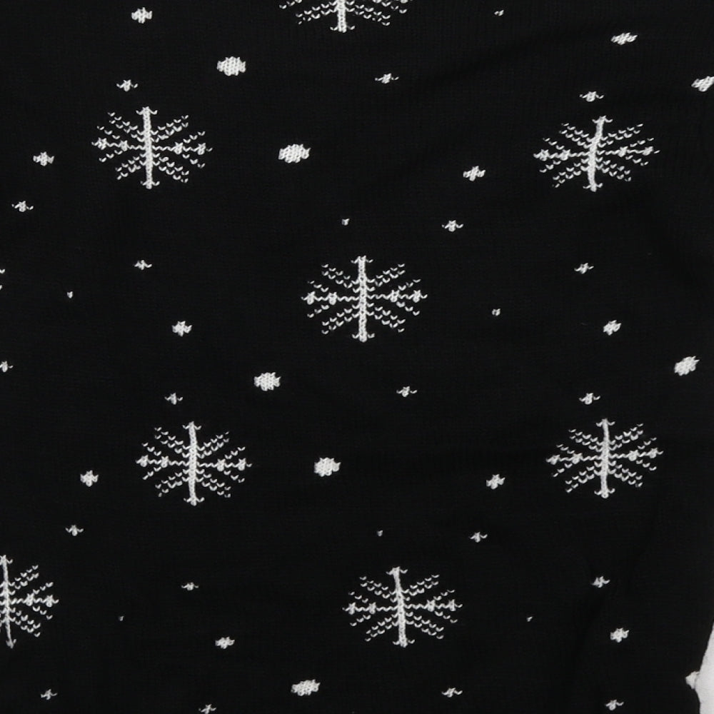 fresh trend Girls Black Polka Dot Pullover Sweatshirt Size 7-8 Years - olaf