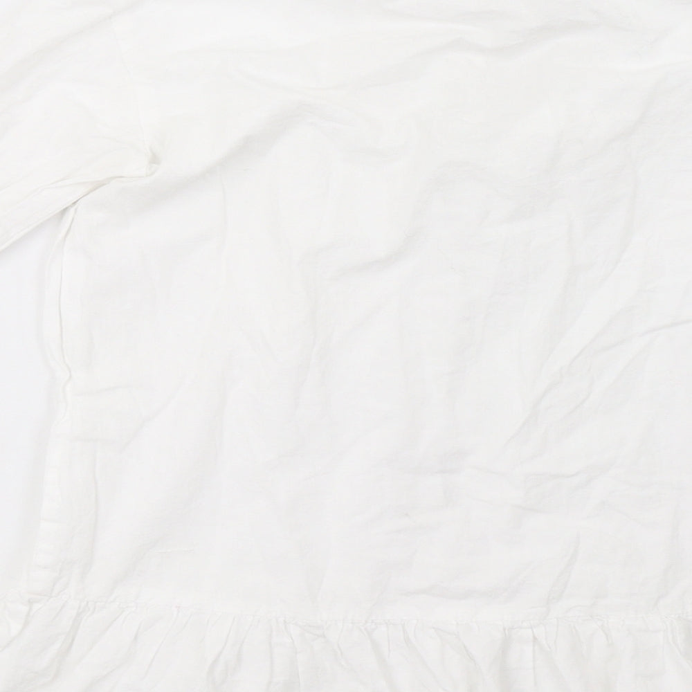 I SAW IT FIRST Womens White Basic Button-Up Size 4