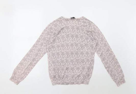 Womens UK Size 10 Dorothy Perkins Pink Cardigan Jumper