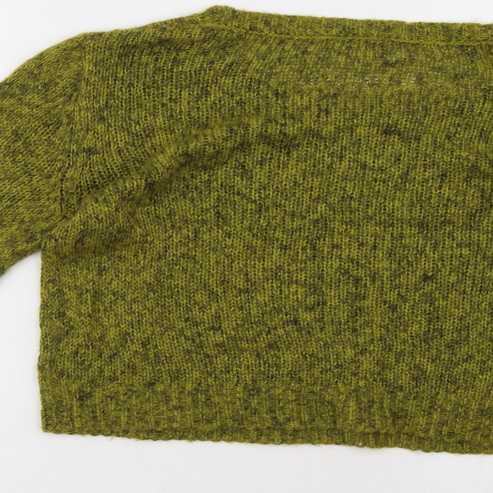 H&M Womens Green Pullover Sweatshirt Size 6