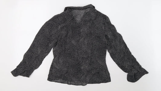 Womens UK Size 12 Marks and Spencer Black Basic Button-Up