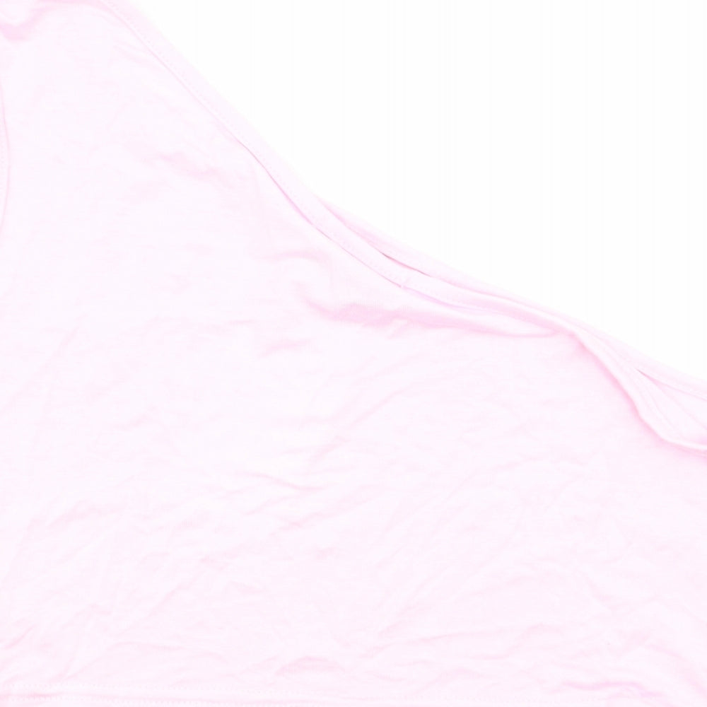 Womens UK Size 8 In the Style Pink Basic Tank