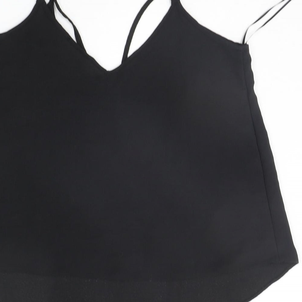 Select Womens Black Basic Tank Size 10