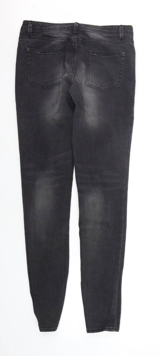 denim Co Womens Black Straight Jeans Size 12 L31 in