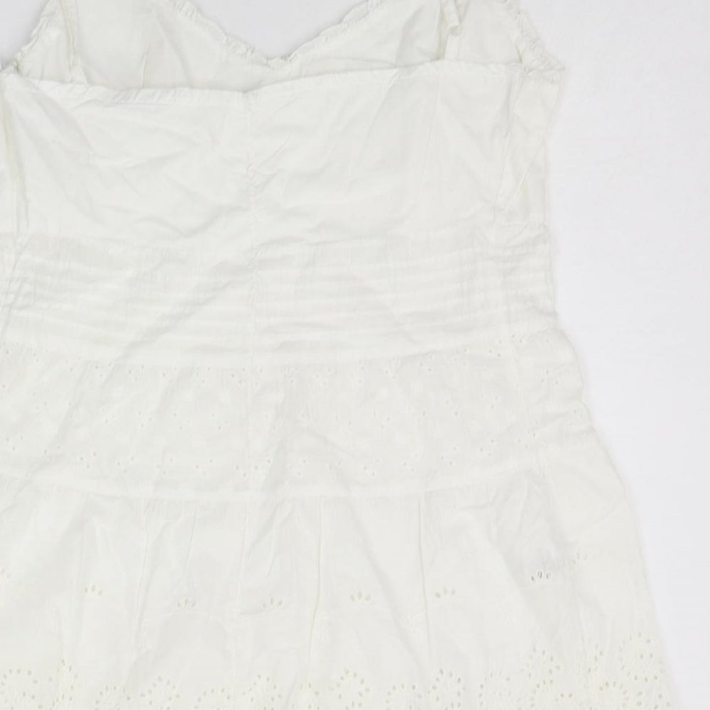 New Look Womens White Basic Blouse Size 16