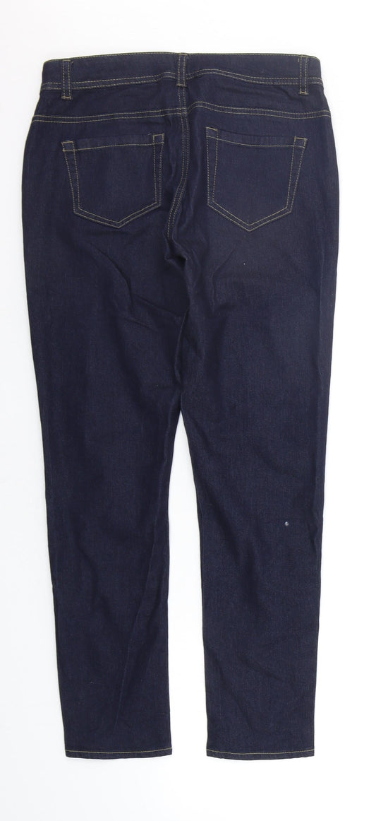 Denim & Co. Womens Blue Jegging Jeans Size 12 L26 in