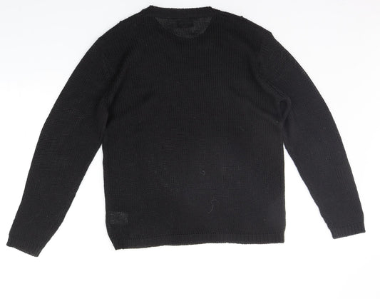 Cheap Monday Womens Black Pullover Jumper Size S