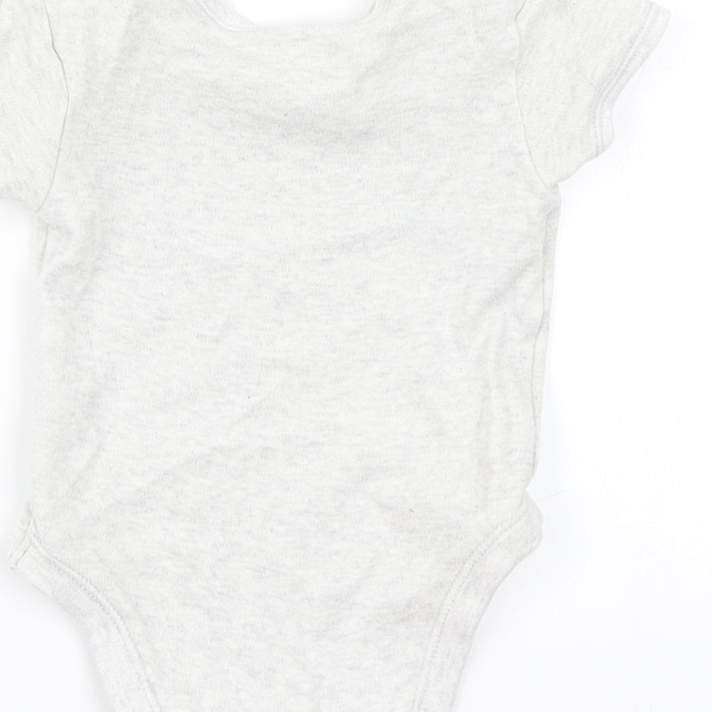 George Baby Grey Romper One-Piece Size 6-9 Months - Bear