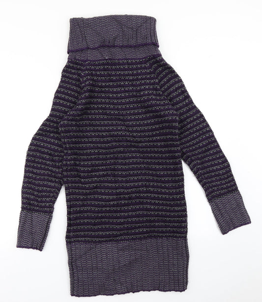 Preworn Womens Purple Jumper Dress Size S