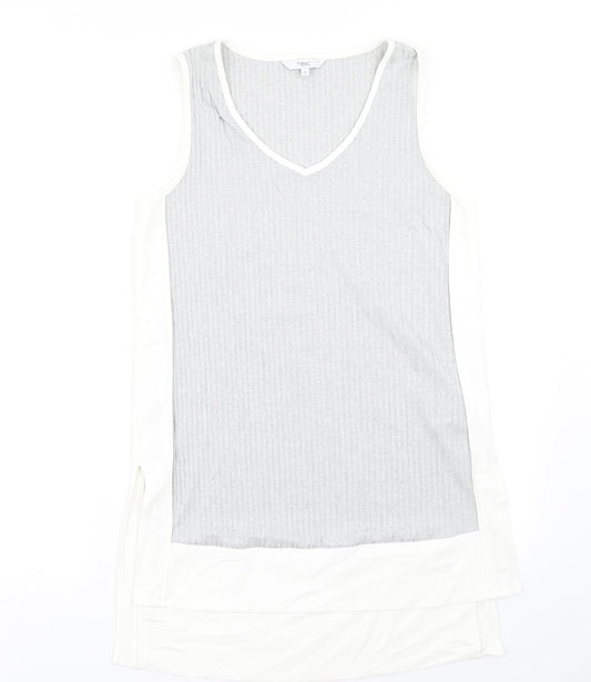 Additional front view of Next women’s grey tank dress, size UK 10
