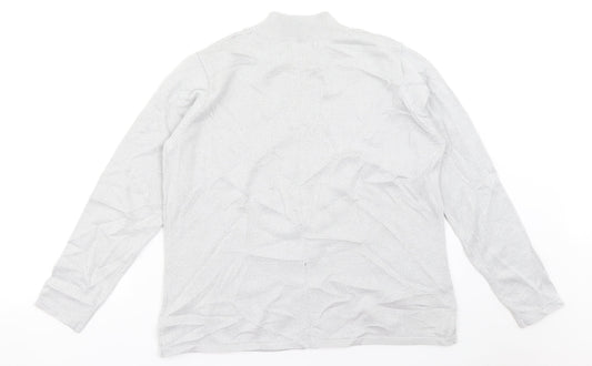 BM Womens Silver Pullover Jumper Size M