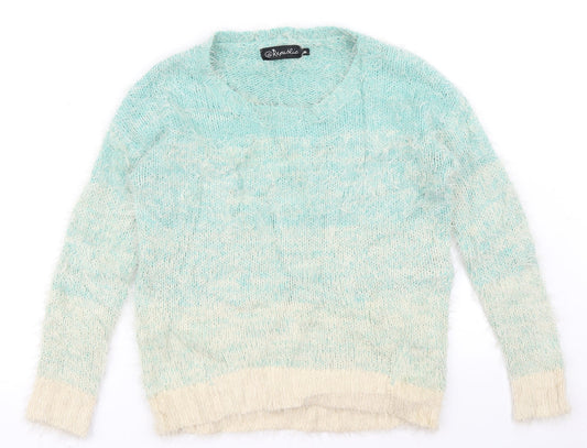 Additional front view of @Republic women’s blue jumper, size XS