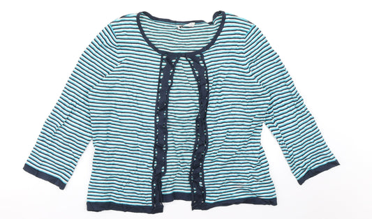 Womens UK Size L Precis Blue Shrug Jumper