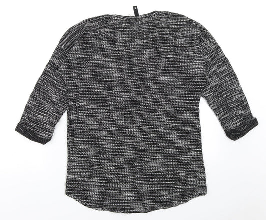 Womens UK Size S Divided Grey Pullover Jumper