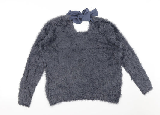 Womens UK Size 10 La Redoute Blue Pullover Jumper