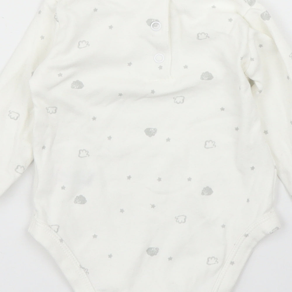 Matalan Baby White Babygrow One-Piece Size 3-6 Months