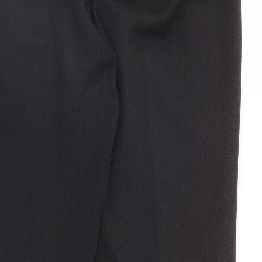 Brand and care label for Bonmarché women’s brown trousers, size UK 14, 27-inch leg
