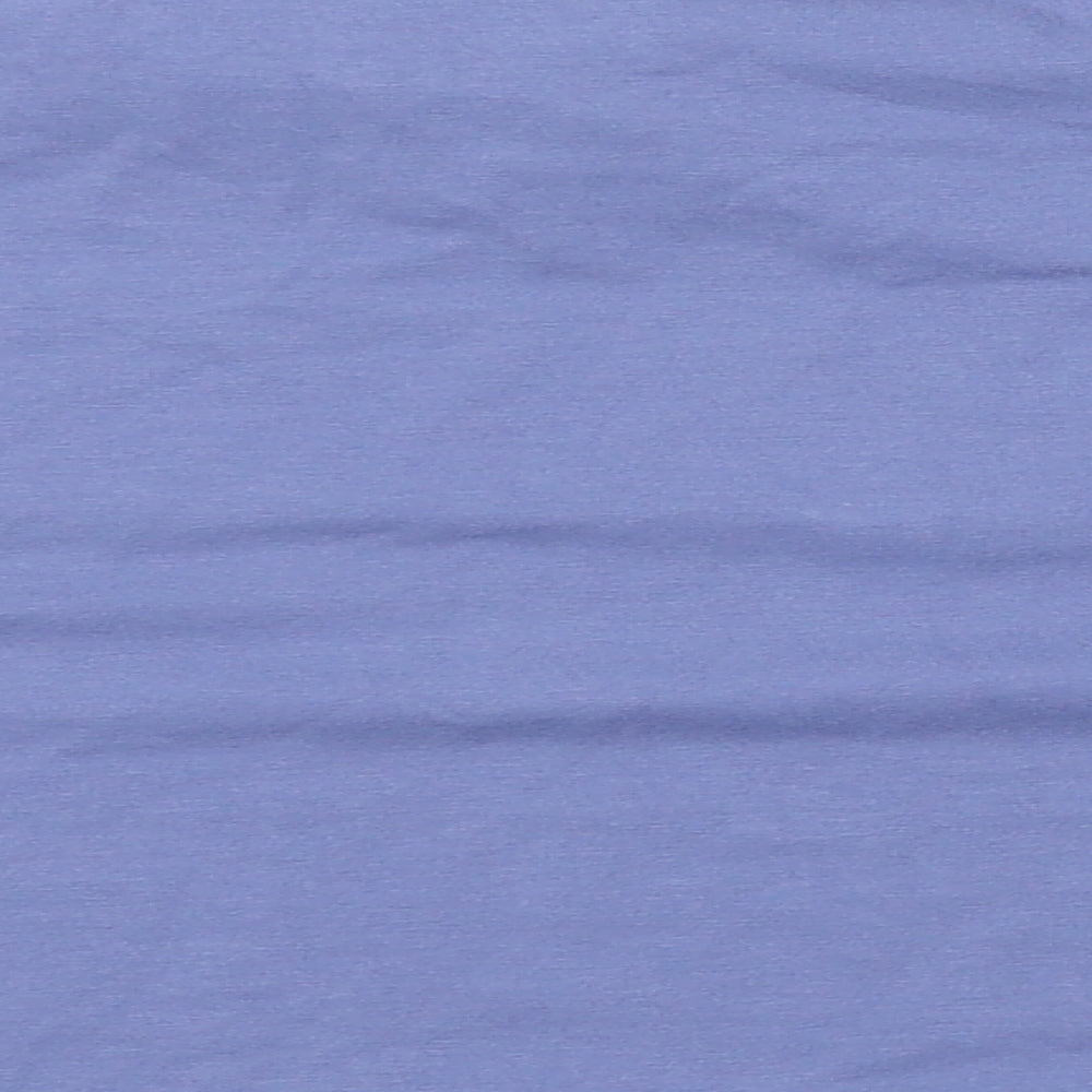 Womens UK Size 10 Missguided Blue Basic T-Shirt
