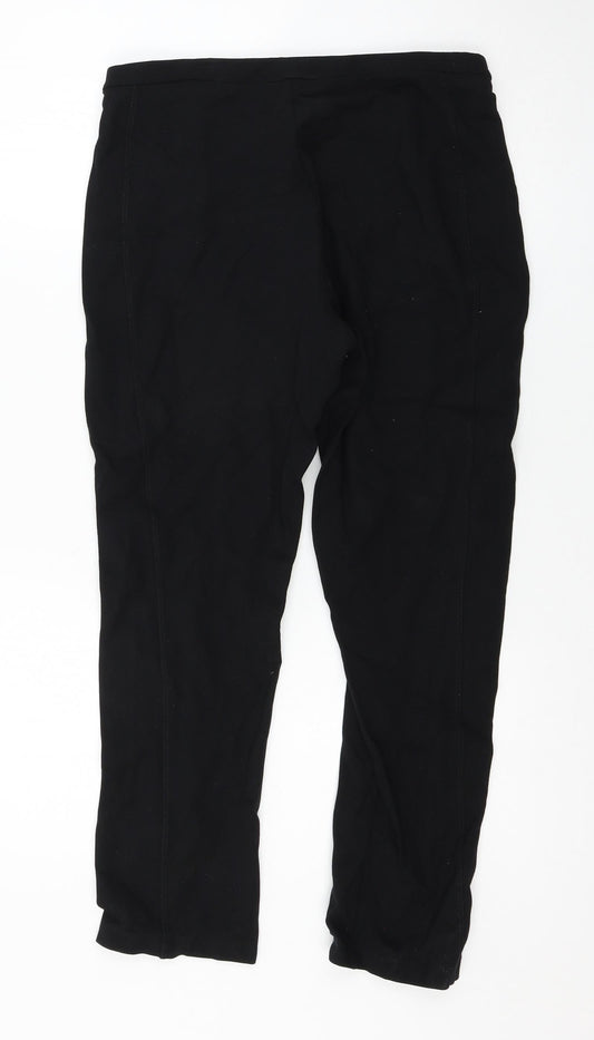 Womens UK Size 14 Marks and Spencer Regular Fit Black Trousers