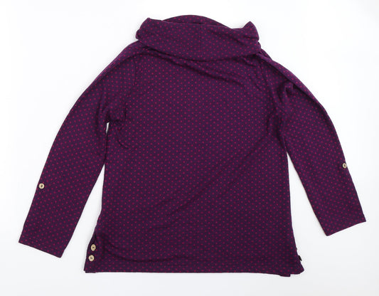 Womens UK Size S EWM Purple Pullover Jumper