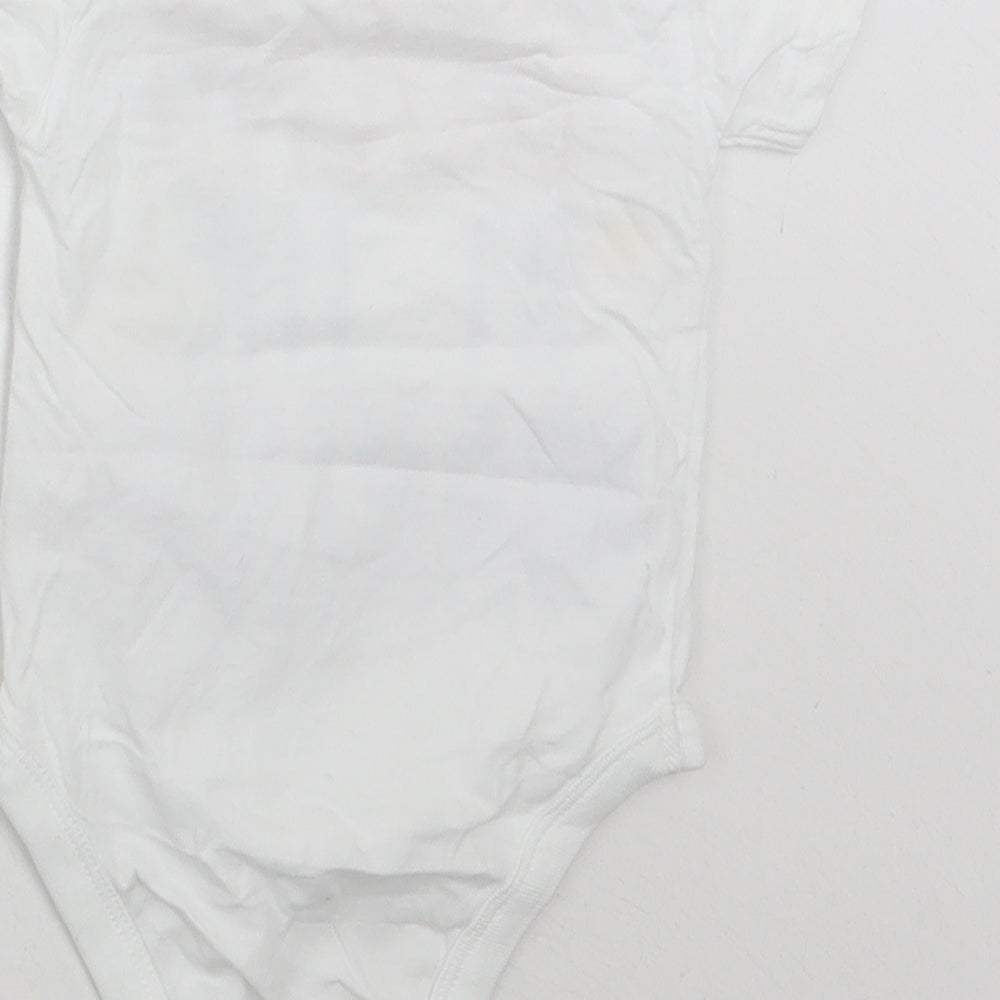Pep&co Baby White Babygrow One-Piece Size 0-3 Months