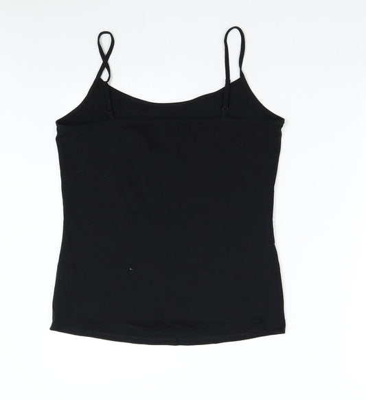 George Womens Black Basic Tank Size 16