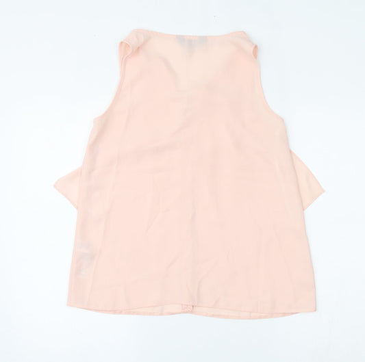 Womens UK Size 10 Dorothy Perkins Pink Basic Tank
