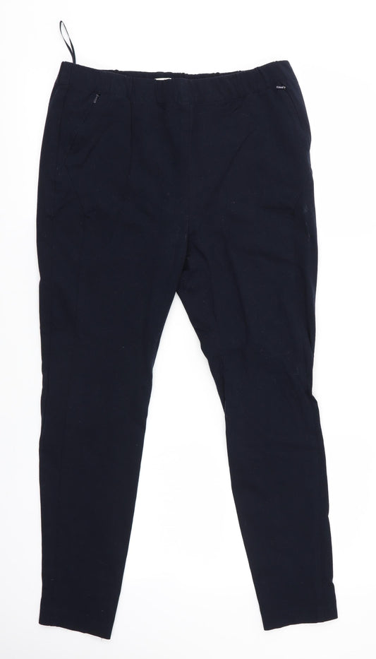 Womens UK Size 14 Monsoon Regular Fit Dress Pants Blue Trousers