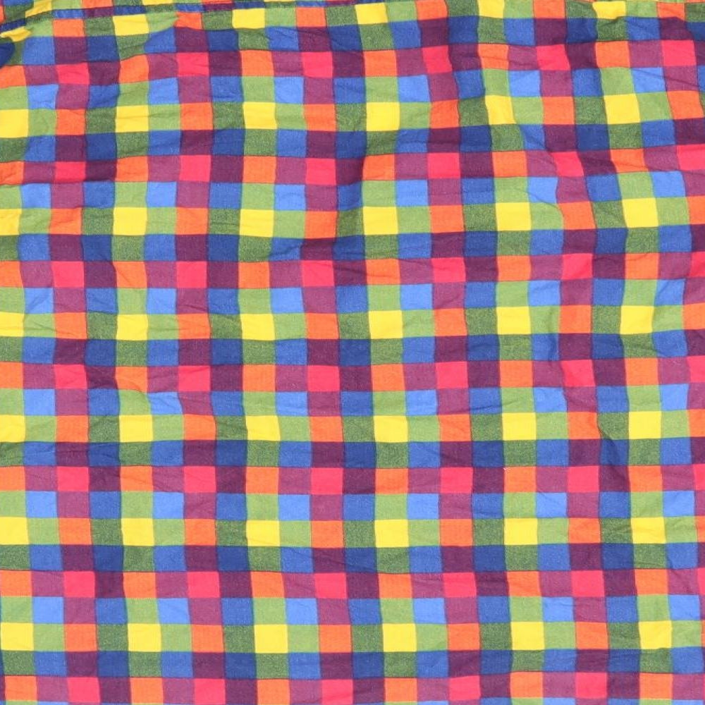 Primark Mens Multicoloured Check Button-Up Size S
