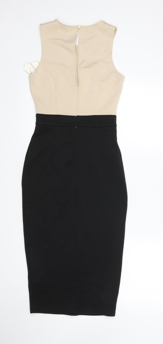 Boohoo Womens Multicoloured Pencil Dress Size 6