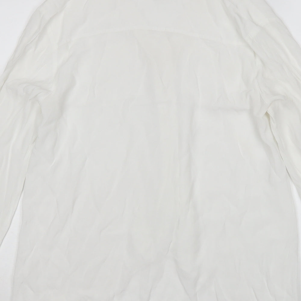 Somerset Womens White Basic Button-Up Size 8