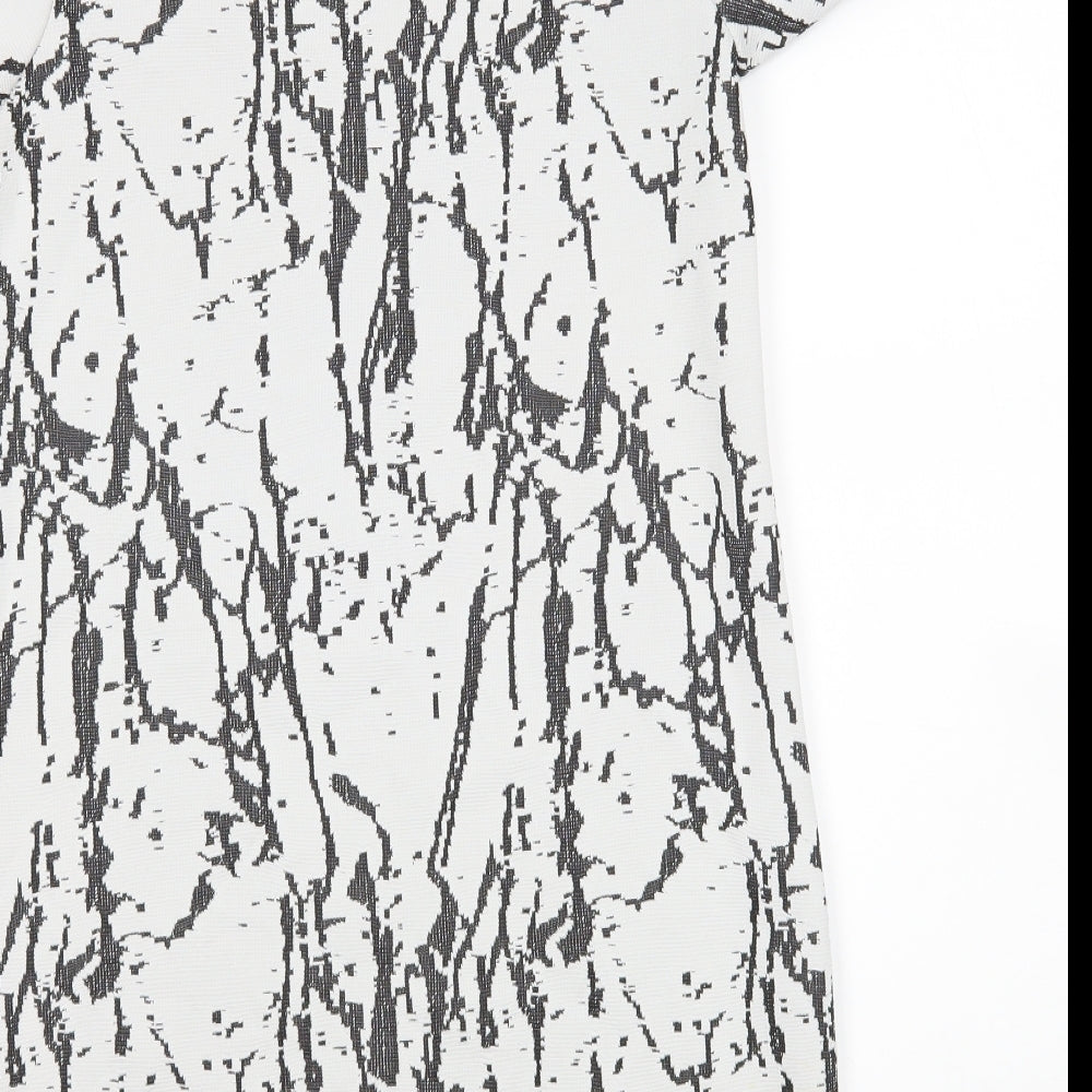 Missguided Womens Multicoloured Geometric T-Shirt Dress Size 6