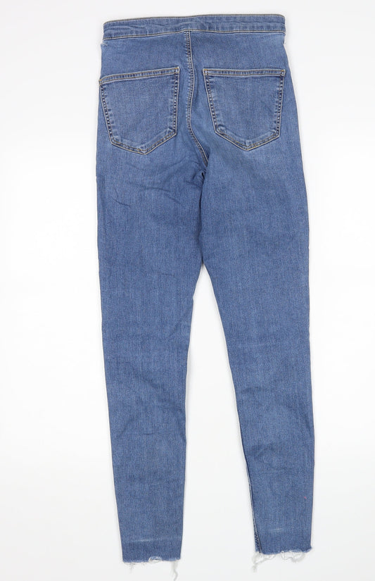 Topshop Womens Blue Skinny Jeans Size 28 in L32 in