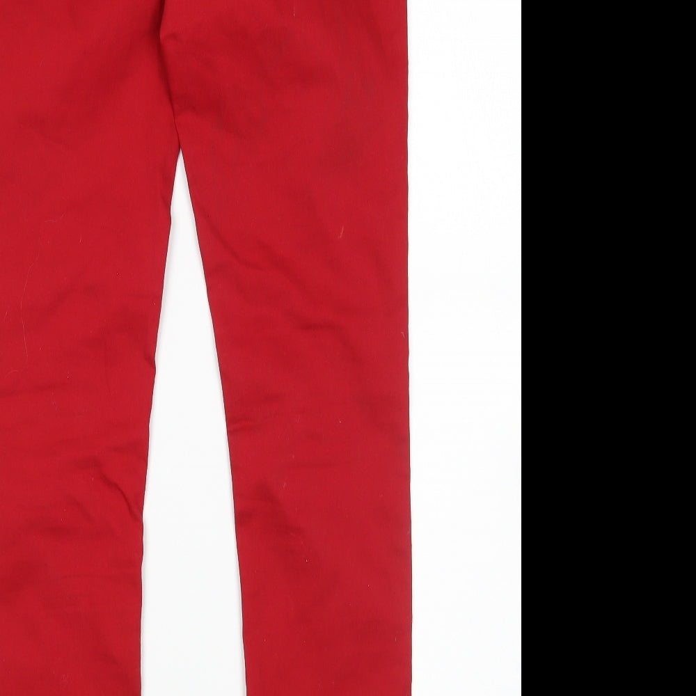 Womens UK Size 10 YESYES Regular Fit Skinny Red Jeans