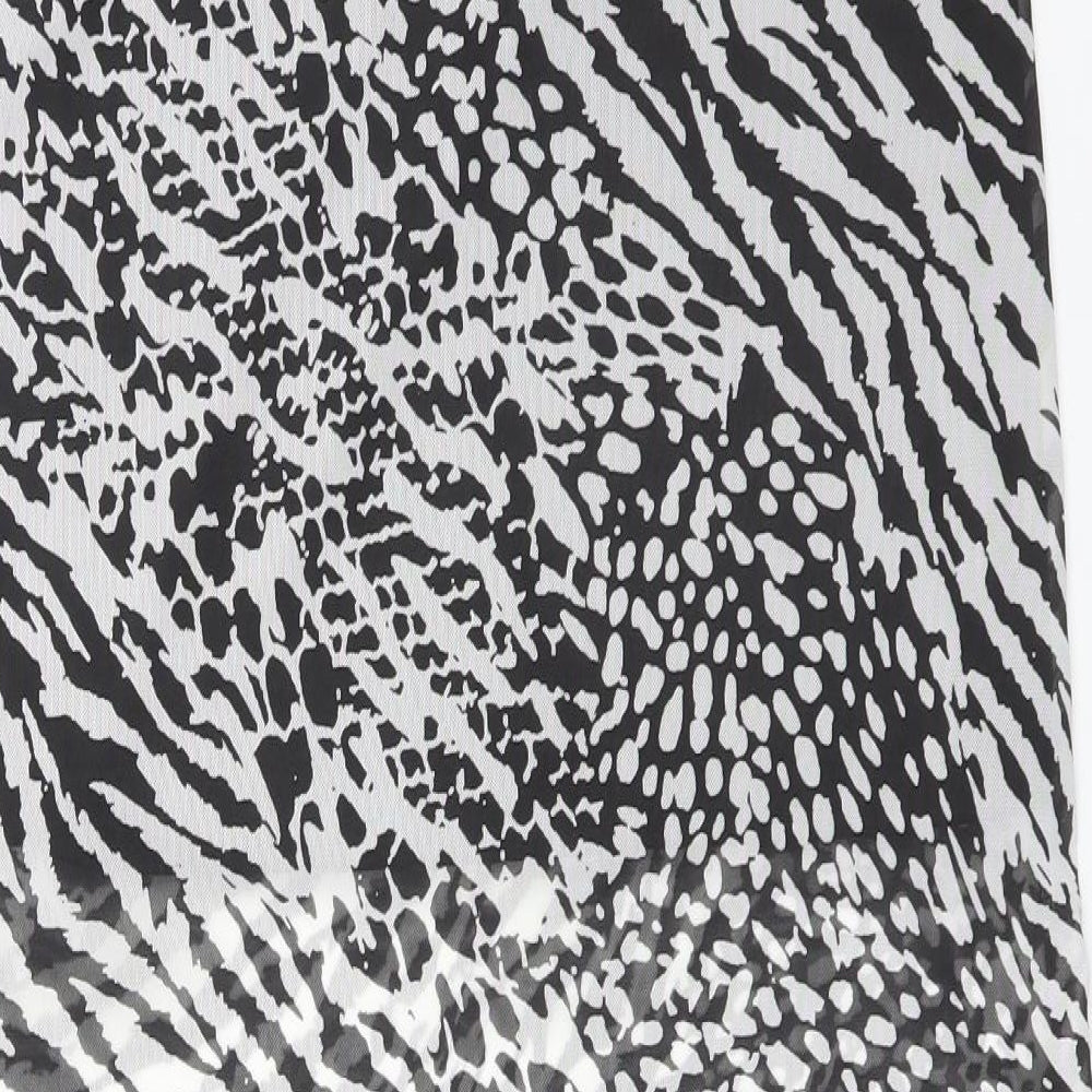Boohoo Womens Multicoloured Animal Print Straight & Pencil Skirt Size 8